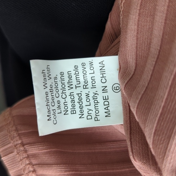 Women's One Shoulder Knit Cropped Tank Top Pink XS casual summer hippie minimal - Picture 3 of 4